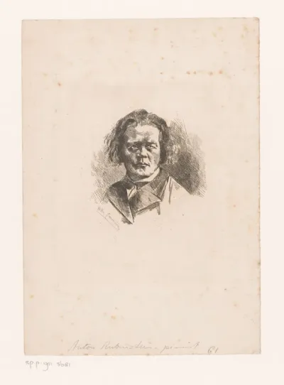 Portret van Anton Rubinstein