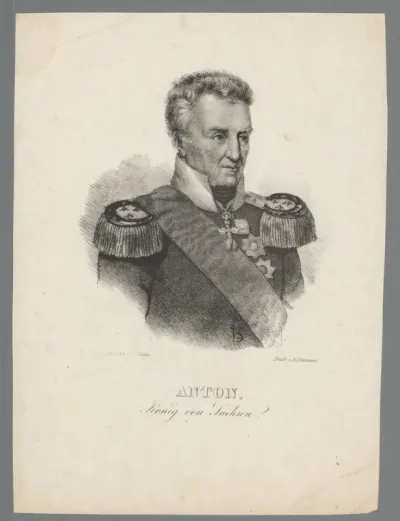 Portret van Anton van Saksen