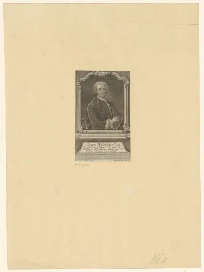 Portret van Anton Wilhelm Platz
