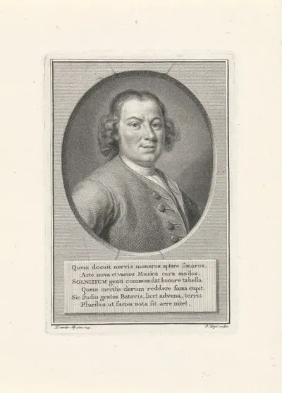Portret van Anton Wilhelm Solnitz