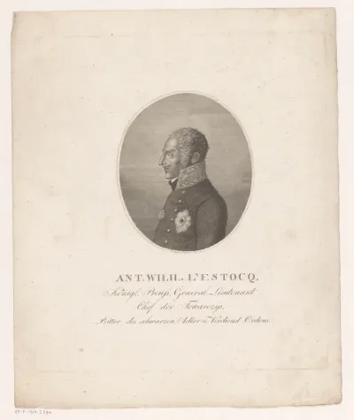 Portret van Anton Wilhelm von L'Estocq