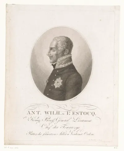 Portret van Anton Wilhelm von L’Estocq