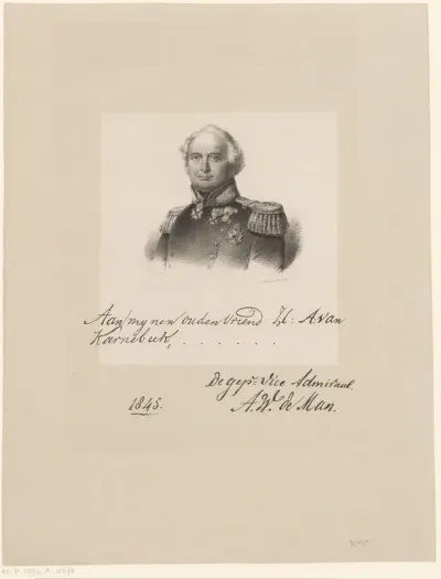 Portret van Anton Willem de Man