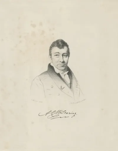 Portret van Antonie Christiaan Winand Staring