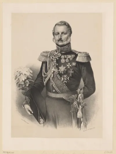 Portret van Antonie Frederick Jan Floris Jacob baron van Omphal