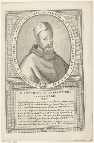 Portret van Antonio de' Sapienti, 53ste Minister Generaal van de franciscaner orde
