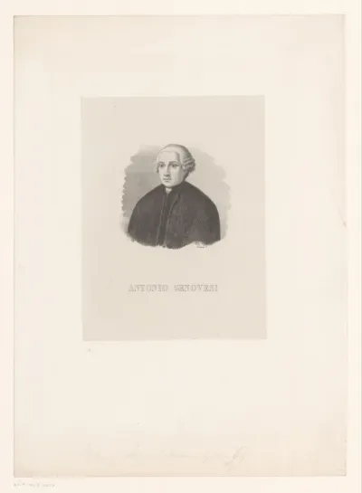 Portret van Antonio Genovesi