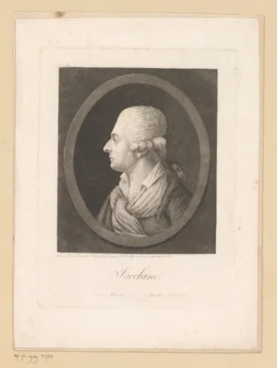 Portret van Antonio Sacchini