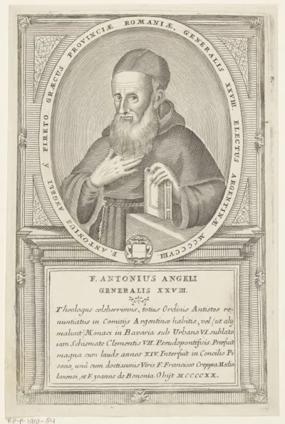 Portret van Antonio Vinitti de Pereto, 28ste Minister Generaal van de franciscaner orde