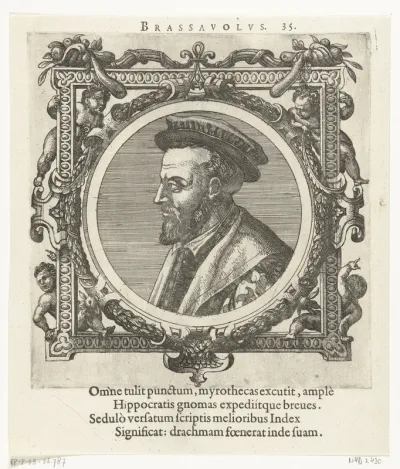Portret van Antonius Brassavola
