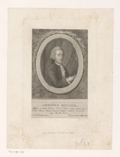 Portret van Antonius Ridiger
