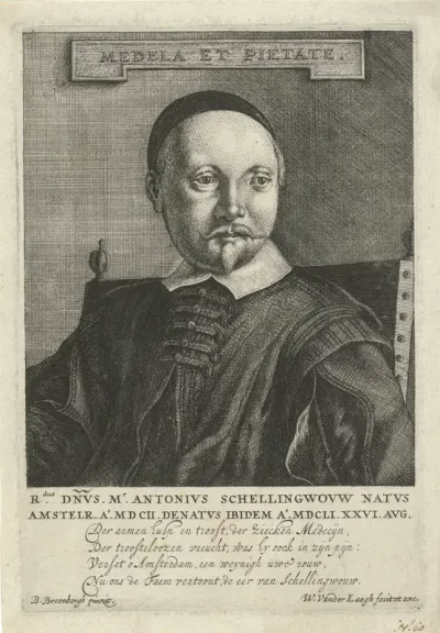Portret van Antonius Schellingwou