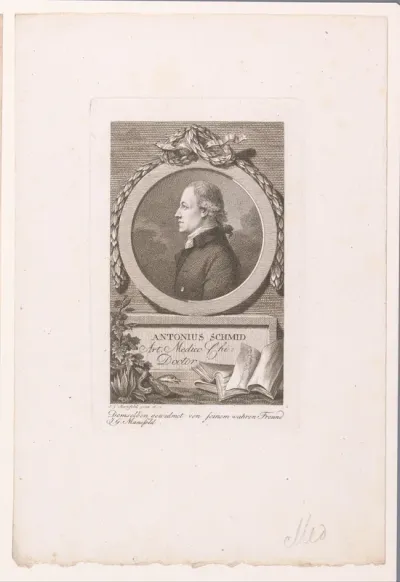 Portret van Antonius Schmid