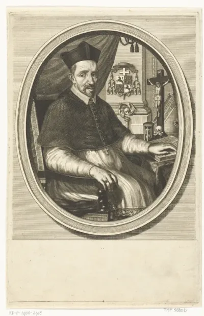 Portret van apostolisch vicaris Sasbout Vosmaer