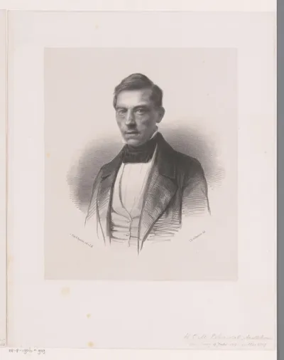 Portret van apotheker H.C.M. Eikendal