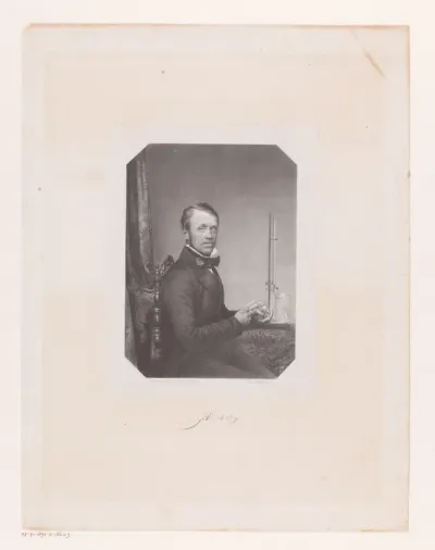 Portret van apotheker Johannes Eliza de Vrij