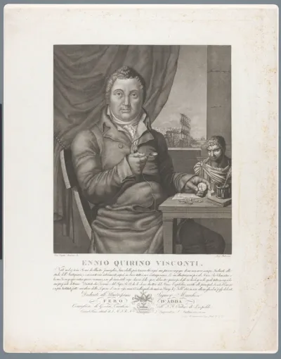 Portret van archeoloog Ennio Quirino Visconti