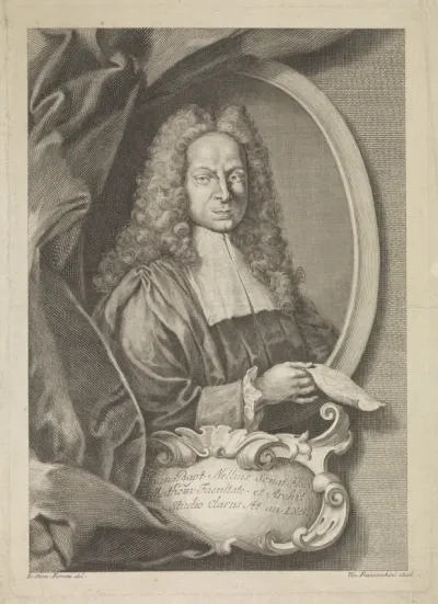 Portret van architect Giovanni Battista Nelli