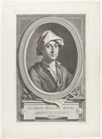 Portret van architect Guiseppe Ignazio Rossi