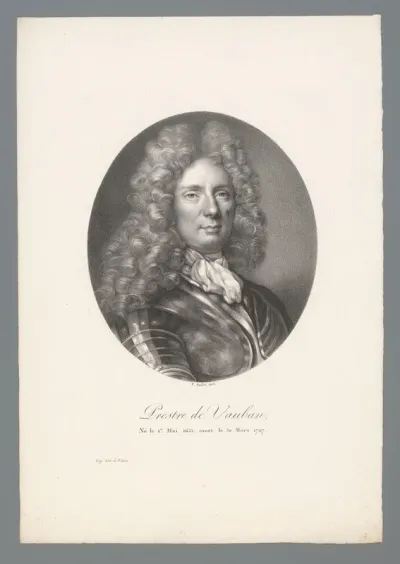 Portret van architect Sébastien Le Prestre de Vauban