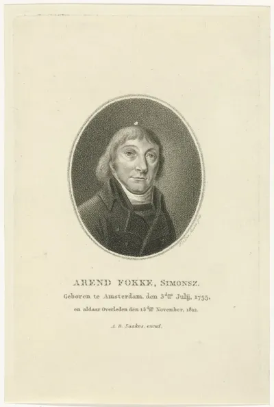 Portret van Arend Fokke Simonsz