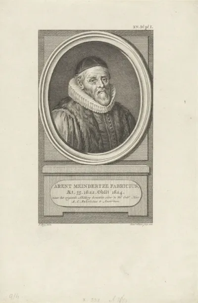 Portret van Arent Meyndertsz Fabricius
