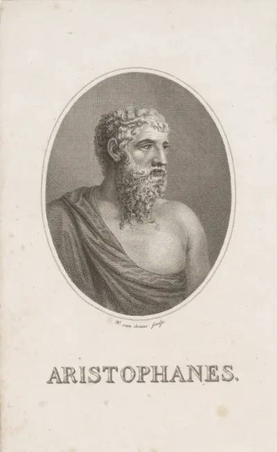 Portret van Aristophanes