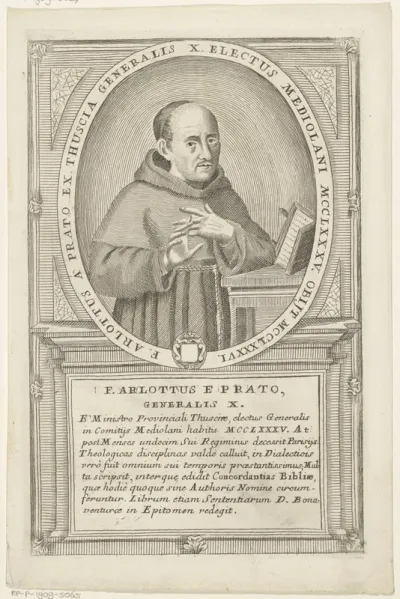 Portret van Arlotto da Prato, 10de Minister Generaal van de franciscaner orde