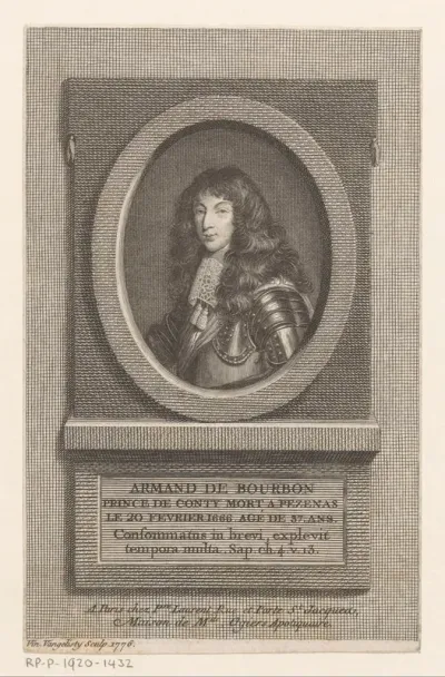 Portret van Armand de Bourbon-Condé, prins van Conti