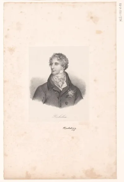 Portret van Armand-Emmanuel du Plessis de Richelieu