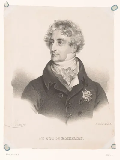 Portret van Armand-Emmanuel du Plessis, hertog van Richelieu