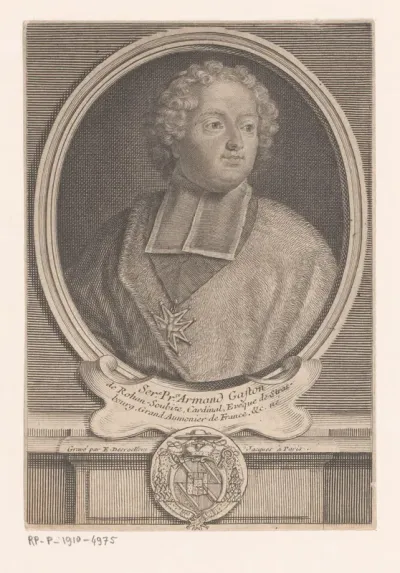 Portret van Armand Gaston Maximilien de Rohan