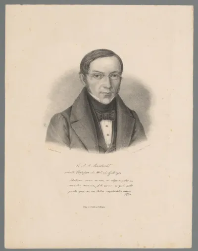 Portret van Arnold Adolph Berthold