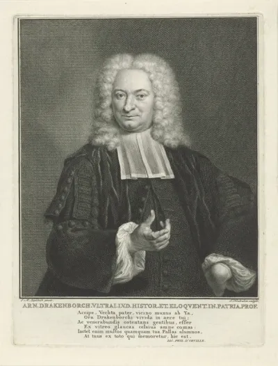 Portret van Arnold Drakenborch