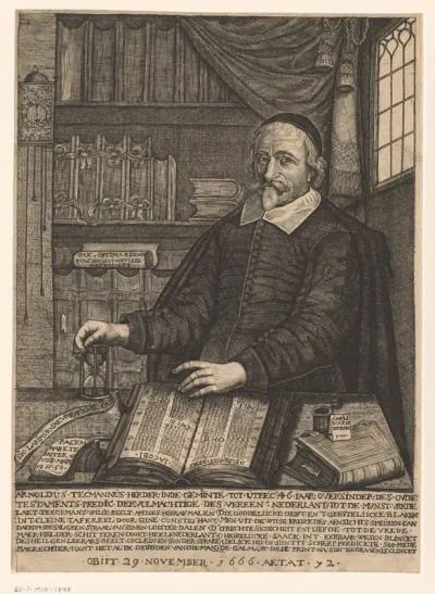 Portret van Arnoldus Teeckmannus