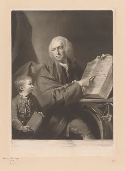 Portret van Arthur Beardmore en zijn zoon