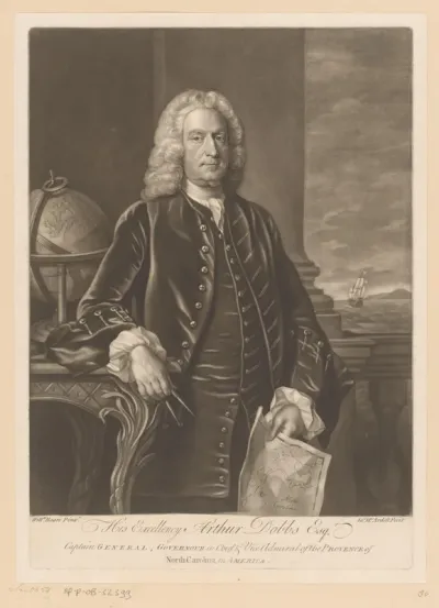 Portret van Arthur Dobbs