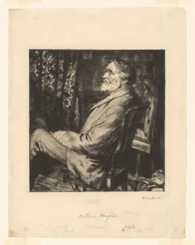 Portret van Arthur Hughes