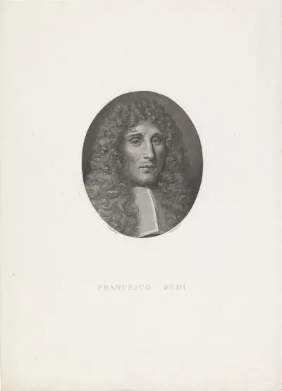 Portret van arts, bioloog en dichter Francesco Redi