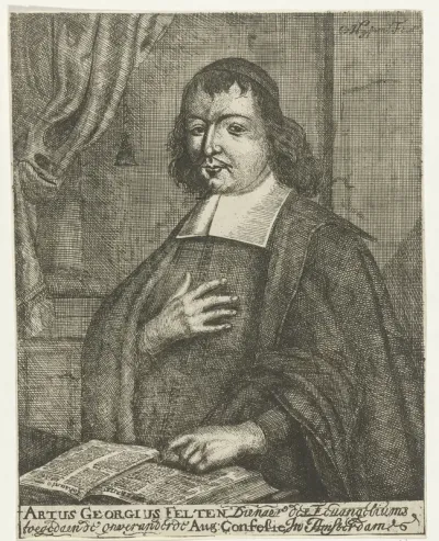 Portret van Artus Georg Velten