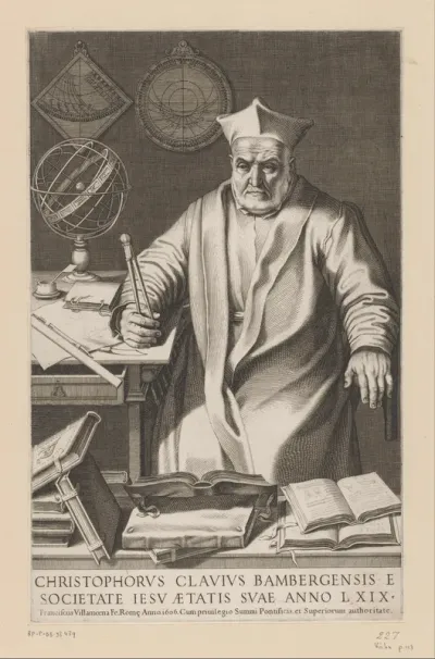 Portret van astronoom Christoph Clavius