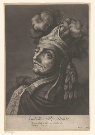 Portret van Atahualpa, koning van Peru