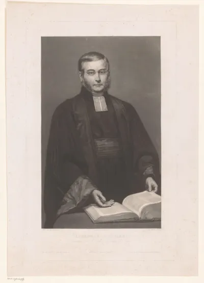 Portret van Athanase Laurent Charles Coquerel