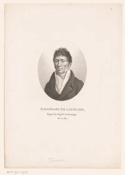 Portret van Aubin Barbary de Langlade