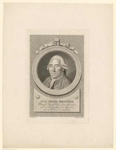Portret van Aug. Mich. Brandes