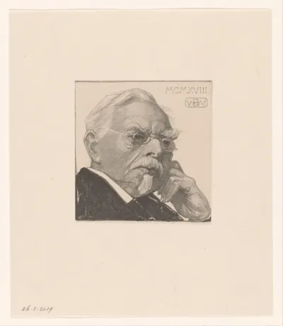 Portret van August Allebé