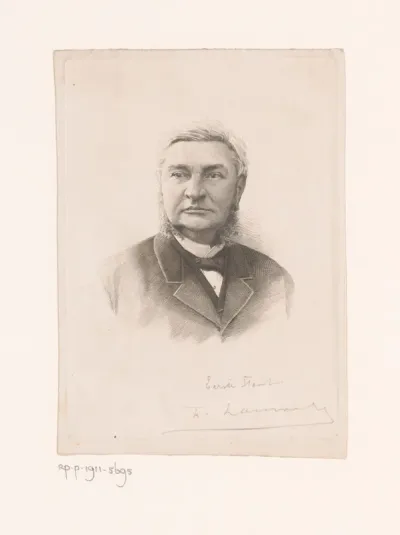 Portret van August Beernaert