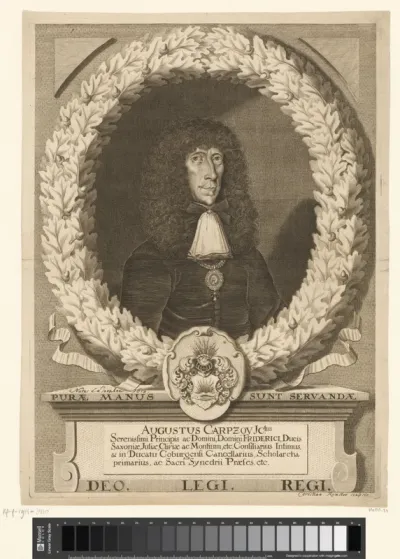 Portret van August Benedict Carpzov