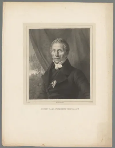 Portret van August Carl Friedrich Hollmann
