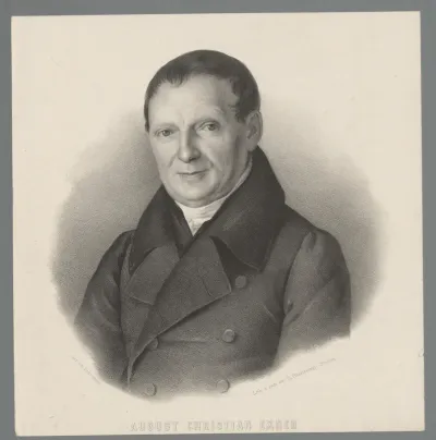 Portret van August Christian Exner